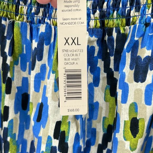 Nic + Zoe Diamond Dash Midi Skirt - Blue Multi - XXL - New with tags - Picture 6 of 7